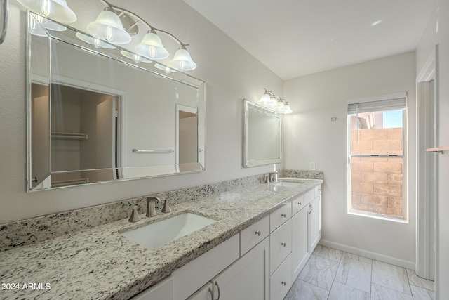 bathroom with vanity