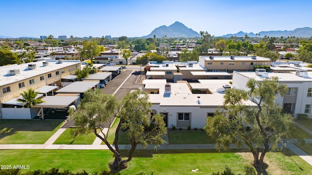 8317 E Orange Blossom Ln, Scottsdale, AZ 85250 - aerial view of residential area featuring mountains