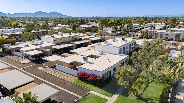 8317 E Orange Blossom Ln, Scottsdale, AZ 85250 - aerial perspective of suburban area featuring a mountain backdrop