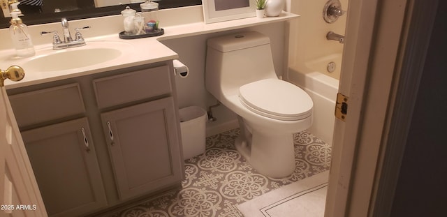 2004 N 108th Dr, Avondale, AZ 85392 - full bathroom featuring vanity, tile patterned floors, and washtub / shower combination