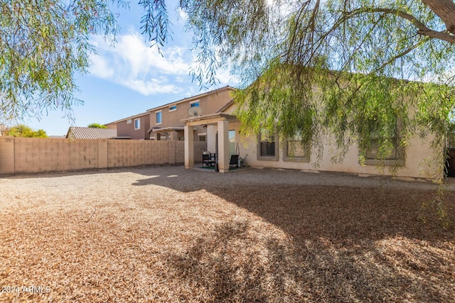 view of back of property