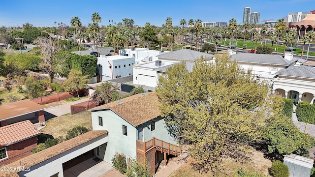 bird's eye view with a residential view