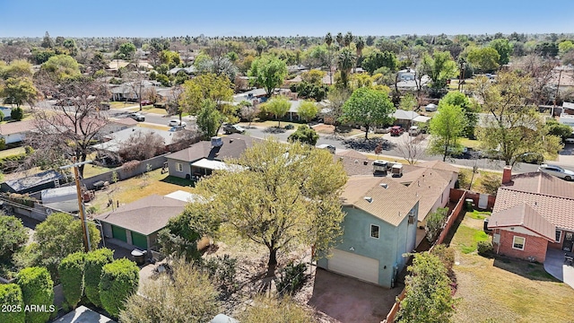 aerial view featuring a residential view