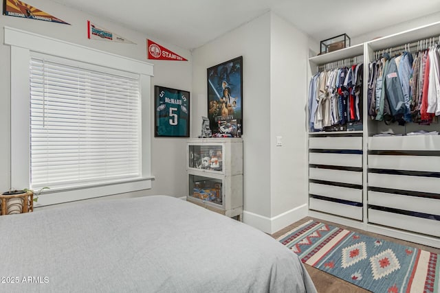 bedroom with baseboards