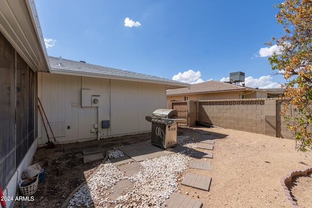 exterior space with grilling area