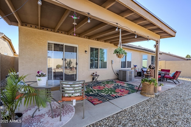 view of patio with cooling unit