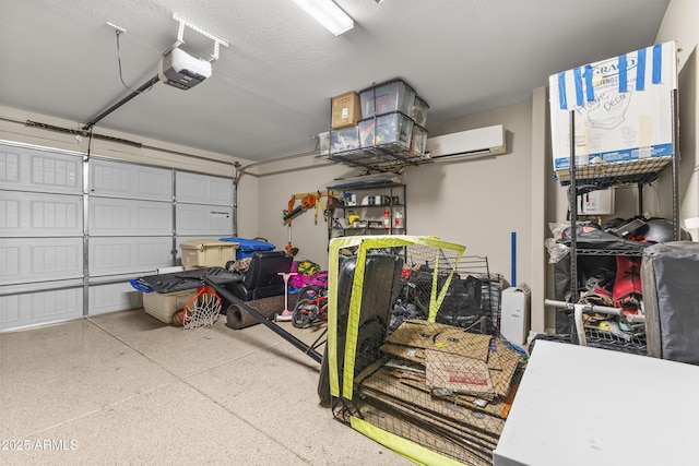 25969 W Tina Ln, Buckeye, AZ 85396 - garage featuring an AC wall unit and a garage door opener