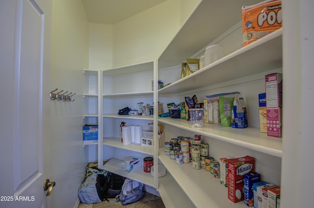 view of pantry