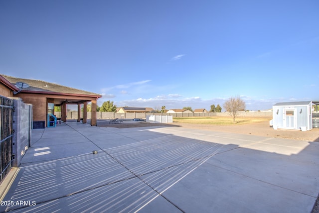 view of patio / terrace with fence