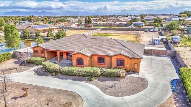 birds eye view of property featuring a residential view