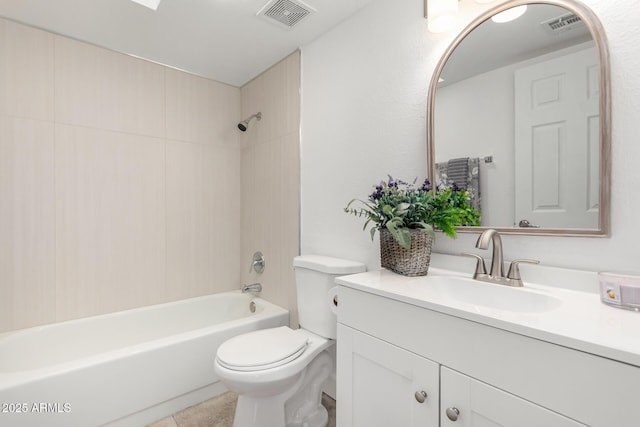 714 E Morningside Dr, Phoenix, AZ 85022 - full bathroom featuring visible vents, tub / shower combination, toilet, and vanity