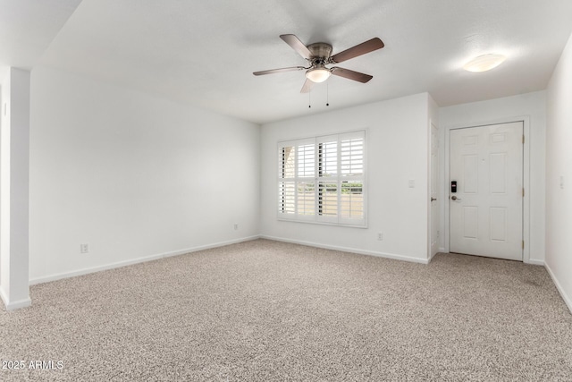 714 E Morningside Dr, Phoenix, AZ 85022 - unfurnished room featuring a ceiling fan, baseboards, and light colored carpet