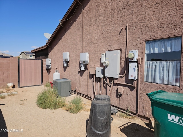 view of home's exterior featuring central AC unit