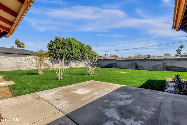 view of patio / terrace with a fenced backyard