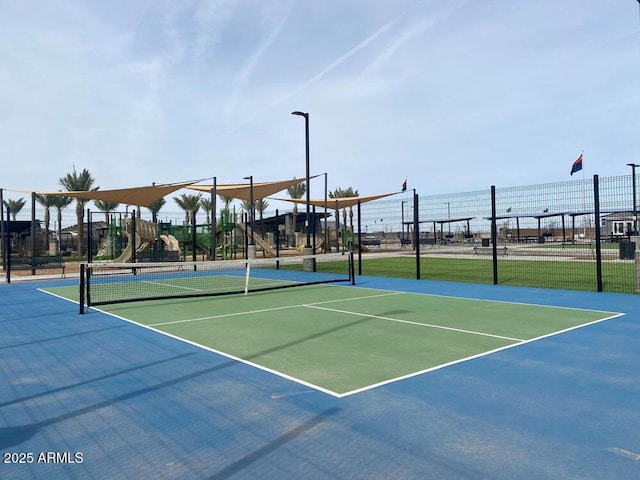 22701 E Saddle Way, Queen Creek, AZ 85142 - view of tennis court featuring a water view