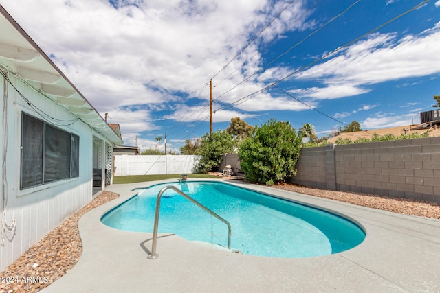 view of pool with a patio