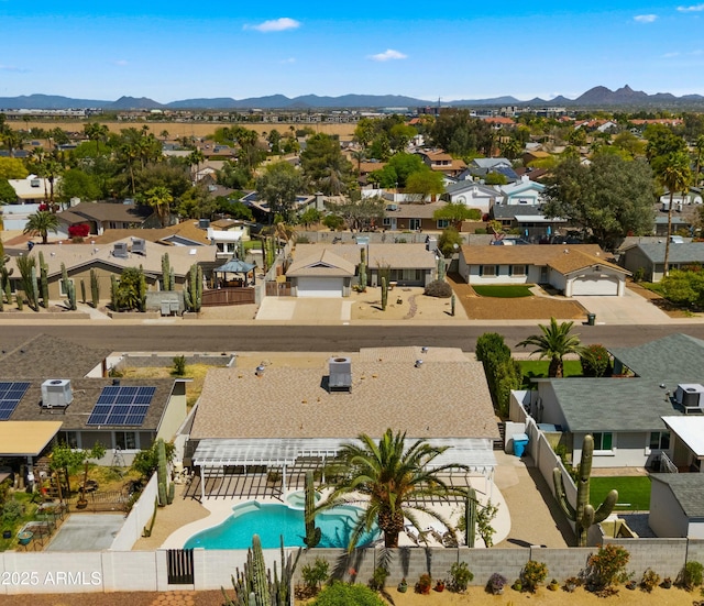 6833 E Grandview Dr, Scottsdale, AZ 85254 - drone / aerial view with a mountain view and a residential view