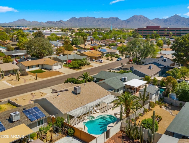 6833 E Grandview Dr, Scottsdale, AZ 85254 - aerial view featuring a mountain view and a residential view