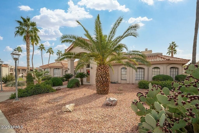 view of mediterranean / spanish house