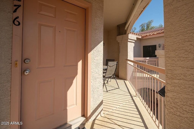 view of balcony