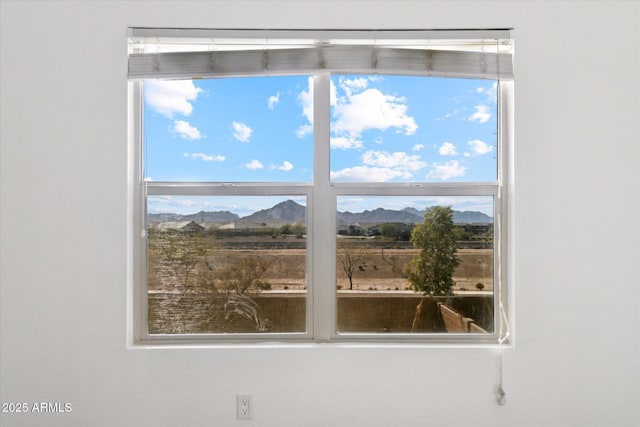 interior details with a mountain view