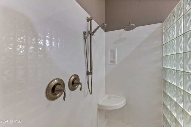 bathroom with walk in shower