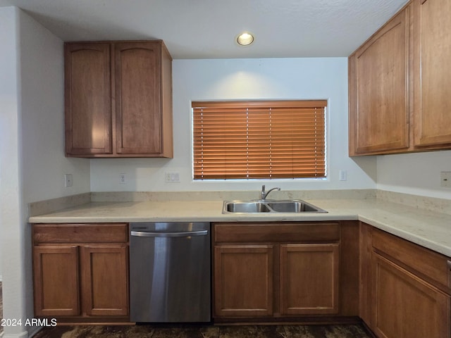 kitchen featuring sink and dishwasher