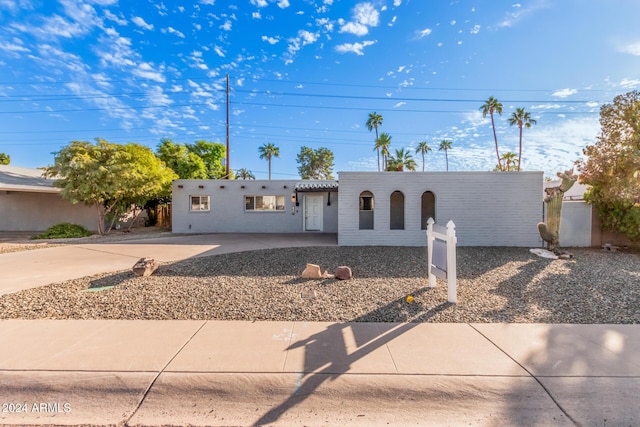 8301 E Crestwood Way, Scottsdale, AZ 85250 - view of front of property featuring concrete driveway