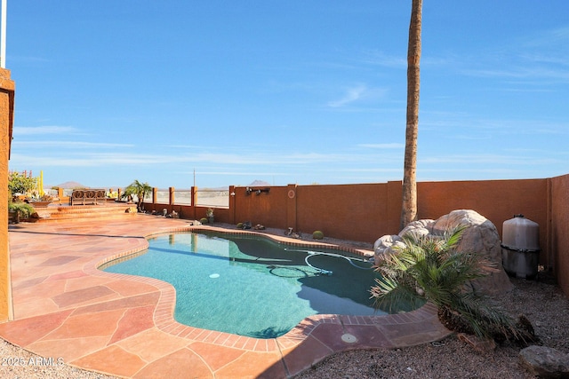 view of pool with a patio area