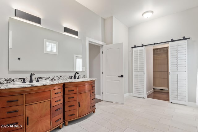 bathroom with vanity