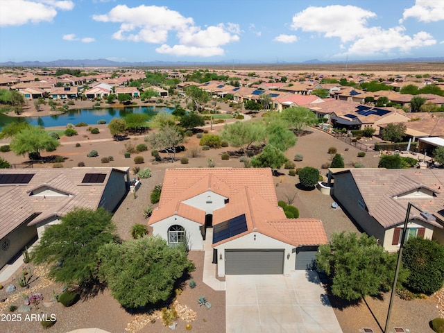 21532 N 262nd Ln, Buckeye, AZ 85396 - aerial view of residential area with a water and mountain view