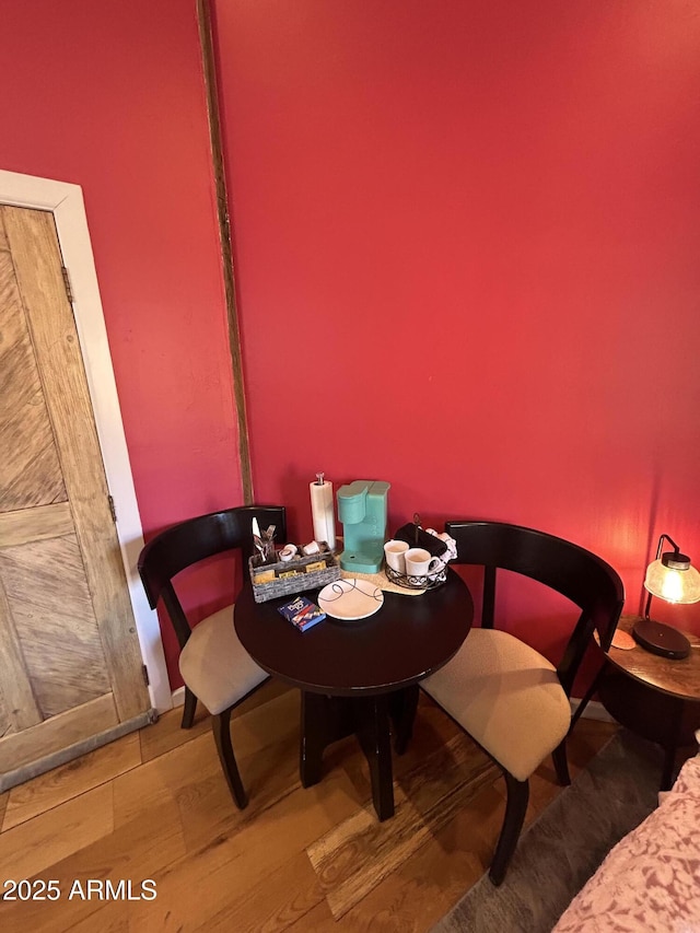 dining room featuring wood finished floors