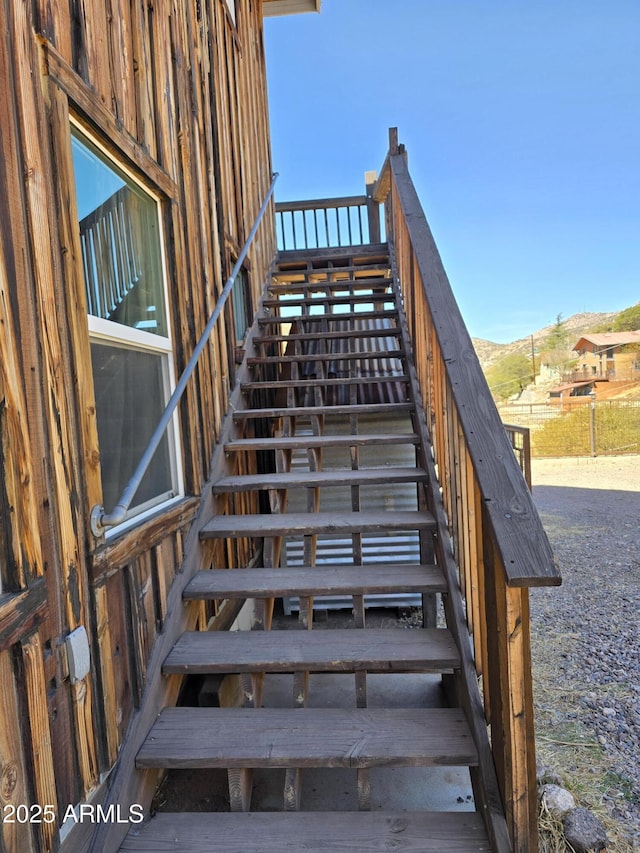 view of stairs