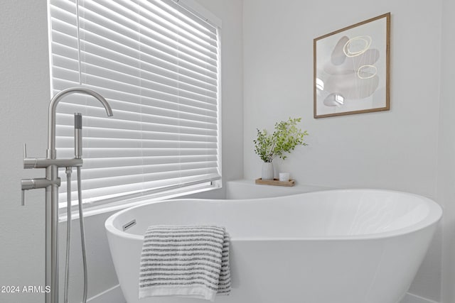 bathroom with a bathing tub