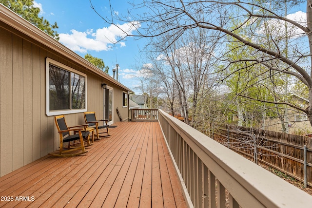 69 E Mohawk Dr, Flagstaff, AZ 86005 - wooden deck with fence