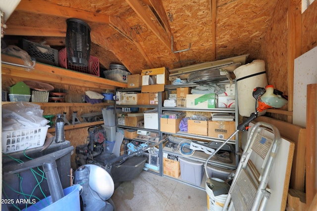 view of storage