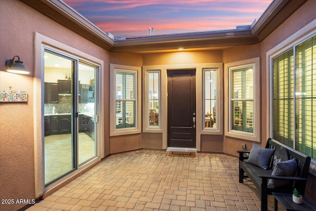 view of sunroom / solarium