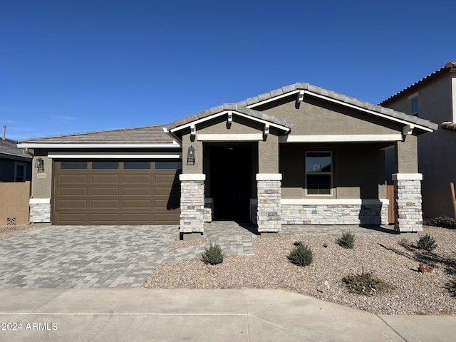 view of front of home featuring a garage