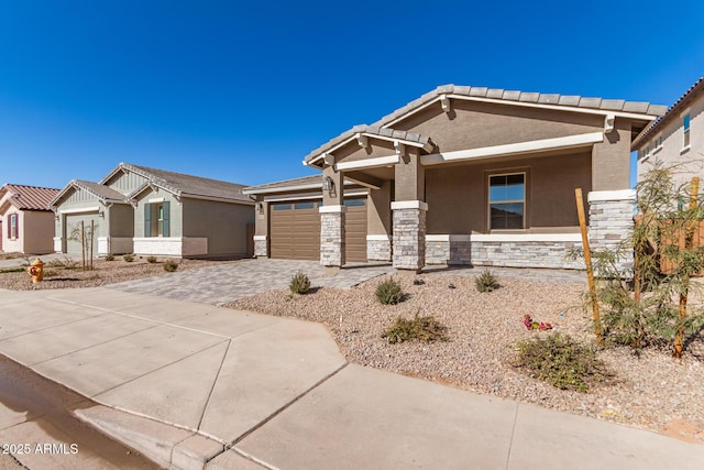 view of front of house featuring a garage