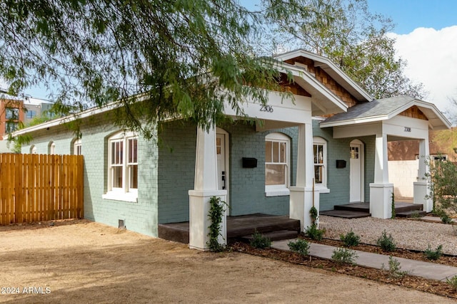 view of front of home