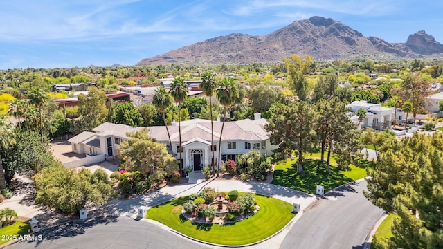 6467 E Sierra Vista Dr, Paradise Valley, AZ 85253 - birds eye view of property with a mountain view