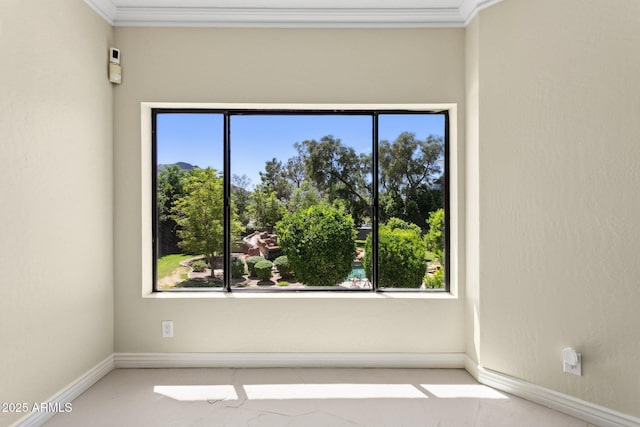 6467 E Sierra Vista Dr, Paradise Valley, AZ 85253 - empty room with baseboards and ornamental molding