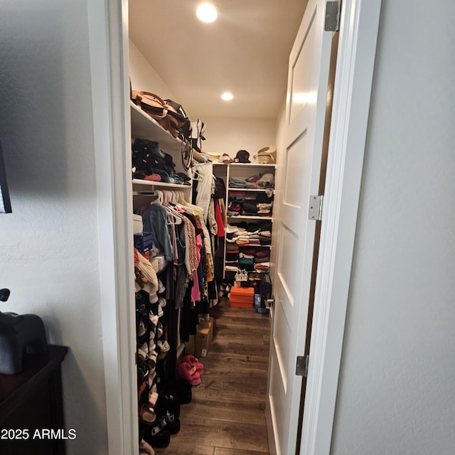 552 Allerton Way, Chino Valley, AZ 86323 - spacious closet featuring dark wood-style floors