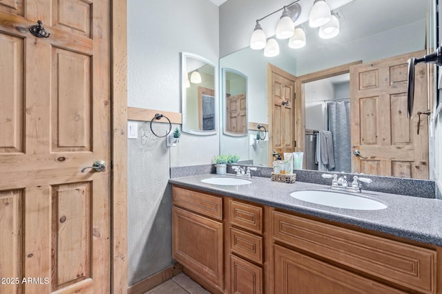 3203 E Ellis St, Mesa, AZ 85213 - full bathroom with double vanity and a sink