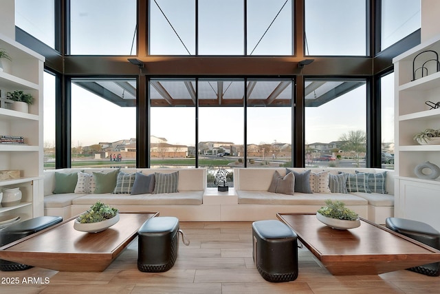 sunroom / solarium with plenty of natural light