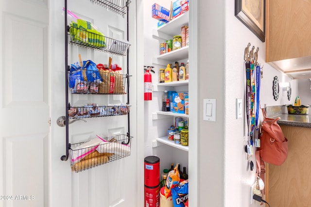 view of pantry