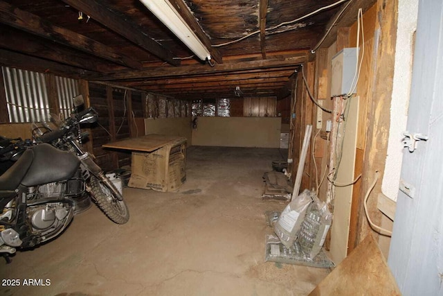 view of basement