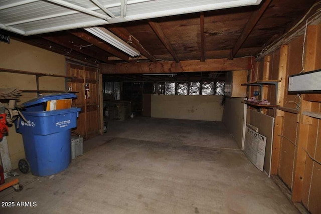 view of basement