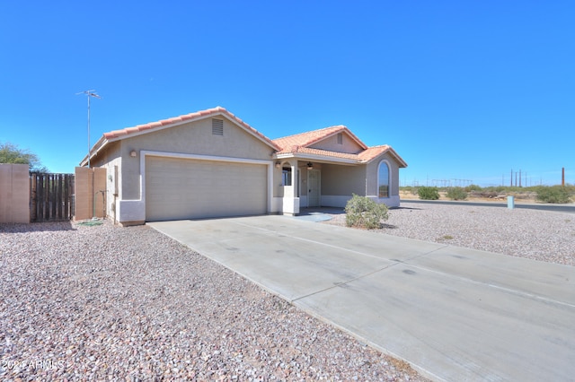 ranch-style house with a garage