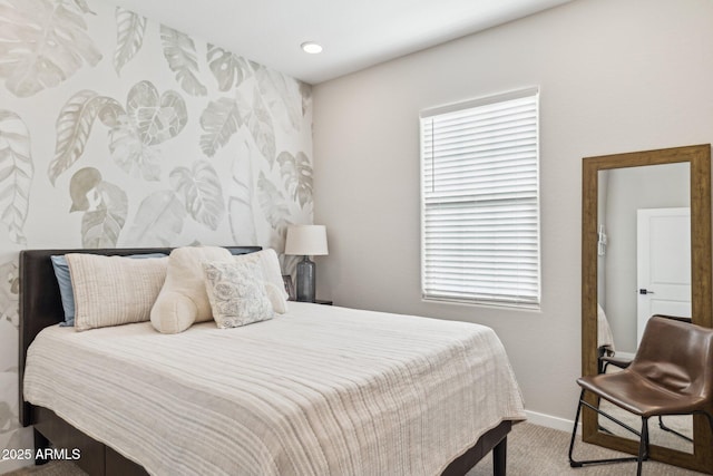 bedroom with carpet flooring